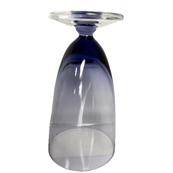 Imperial Glass Ohio SVELTE PURPLE Pinch Design Footed Tumblers Set 4 1950’s VTG - Picture 4 of 7